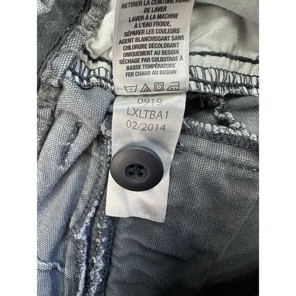 Aeropostale Cargo Shorts Mens 28 x 11 Gray Flat Front Denim Pockets Loose - Picture 7 of 11